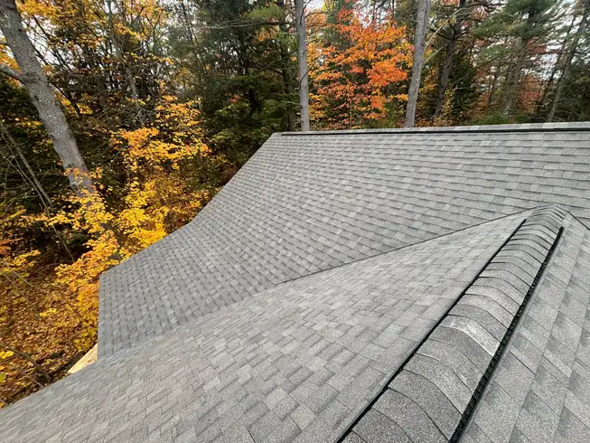Completed asphalt shingle roof by MKT Roofing & Exteriors